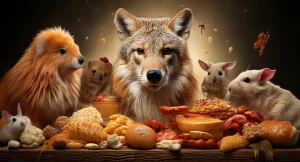 sensitive or allergic animals and extruded food