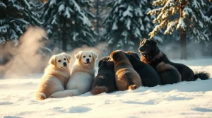 Suitable nutrition for dogs on cold days